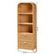 Bali & Pari Curacao Modern Bohemian Light Honey Rattan 2-Drawer Bookcase 243-13570-ZORO - alternate 3